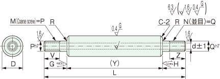 YSPCC pipe linear shaft