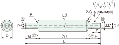 Ống 1 đầu có bậc 1 đầu bậc ren ngoài YSPDC