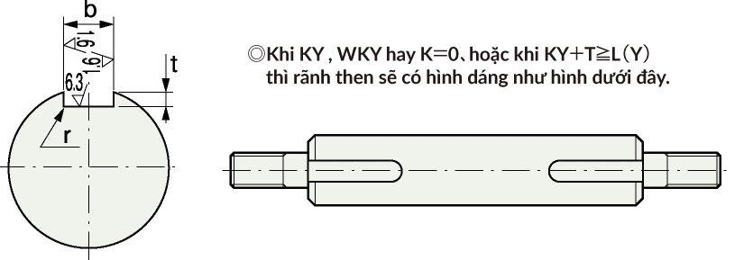 キー溝詳細寸法